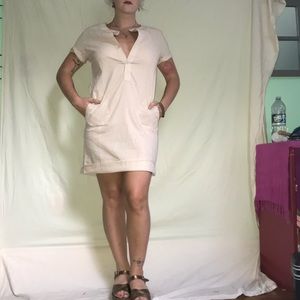 SOLD Cream Linen Mini dress